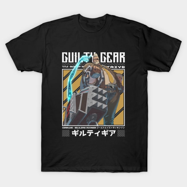 Goldlewis - Guilty Gear Strive T-Shirt by Arestration